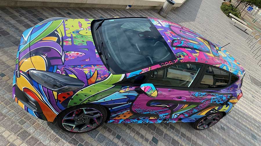 Tuning par covering Ford Fiesta ST style graffiti